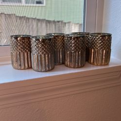 Putter/metallic Candle Holders 