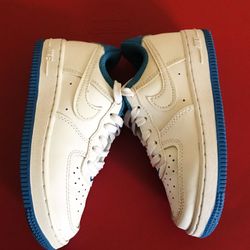 Nike Air Force 1 Low '07 ‘White Light Photo Blue’ Sz 10.5C