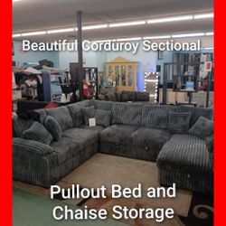 ✨ Sectional With Pullout Bed 