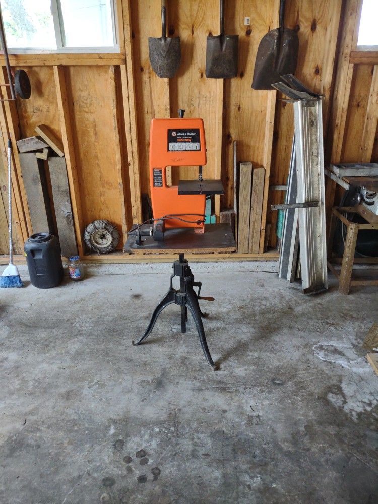 Black An Decker Drill Powered Bandsaw