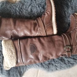 El Vaquero Apache Shearling And Leather Boots