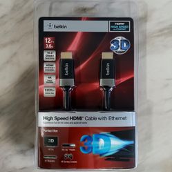 Belkin 12' High Speed HDMI Cable (Brand New)