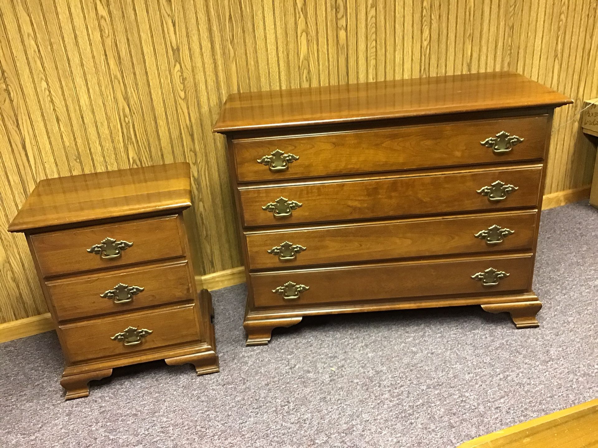 Young Hinkle “Cherry House Series” Solid Cherry, Dresser and Night
