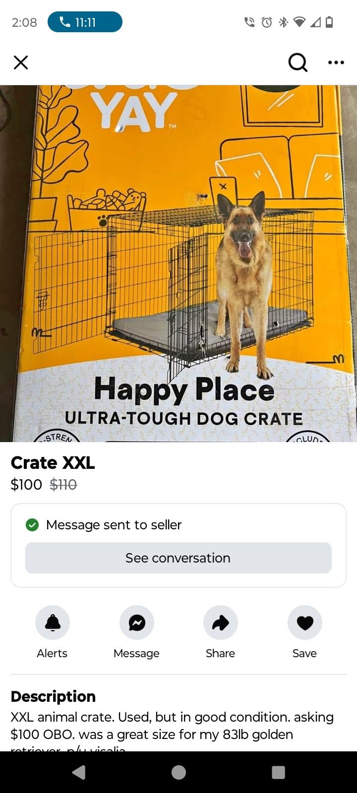 XXL Dog Crate For All Xlarge Breeds 