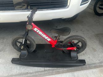 Stryder bike with training base