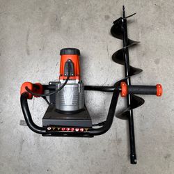 6” 1700W  Electric Post Hole Digger 1.6HP  120V Earth Auger drill Bit set tree fence 