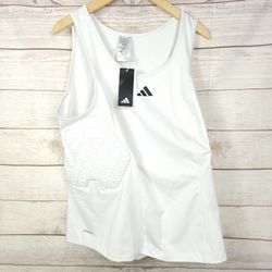 Adidas Men's Aeroready White Padded Basketball Tank Size 3XL IM3593 MSRP $80 NEW
