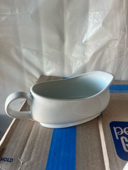 White Ceramic Gravy Boat