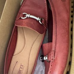 Born  Casual Slip On Shoes, Brick Red 10