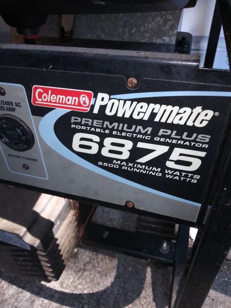 Coleman Powermate Premium Plus 6875 generator
