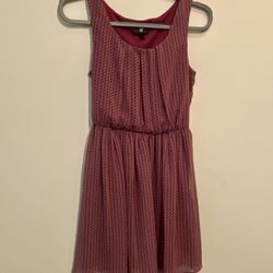 Iz Byer Red Pleated Smocked Sundress