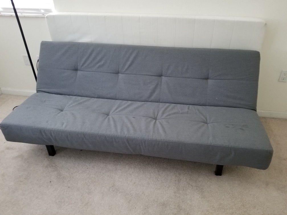 Grey futon little use