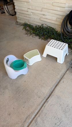 Toddler Potty and Step Stool Set
