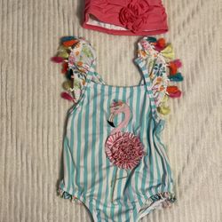 Mud Pie Swimsuit With Swim Cap