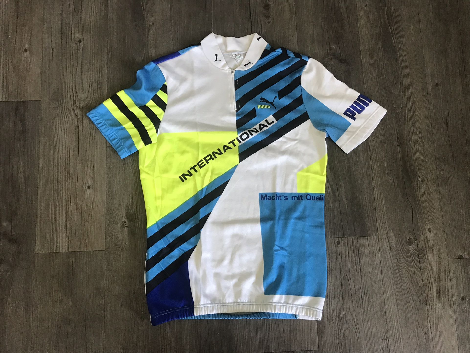 Vintage Puma Cycling Jersey - Medium 