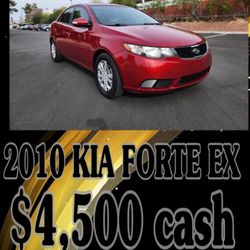 2010 Kia Forte EX 4 Door Sedan Clean Title Gas Saver Reliable Ready to Drive 