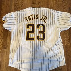 Fernando Tatis JR Auto Jersey MLB COA