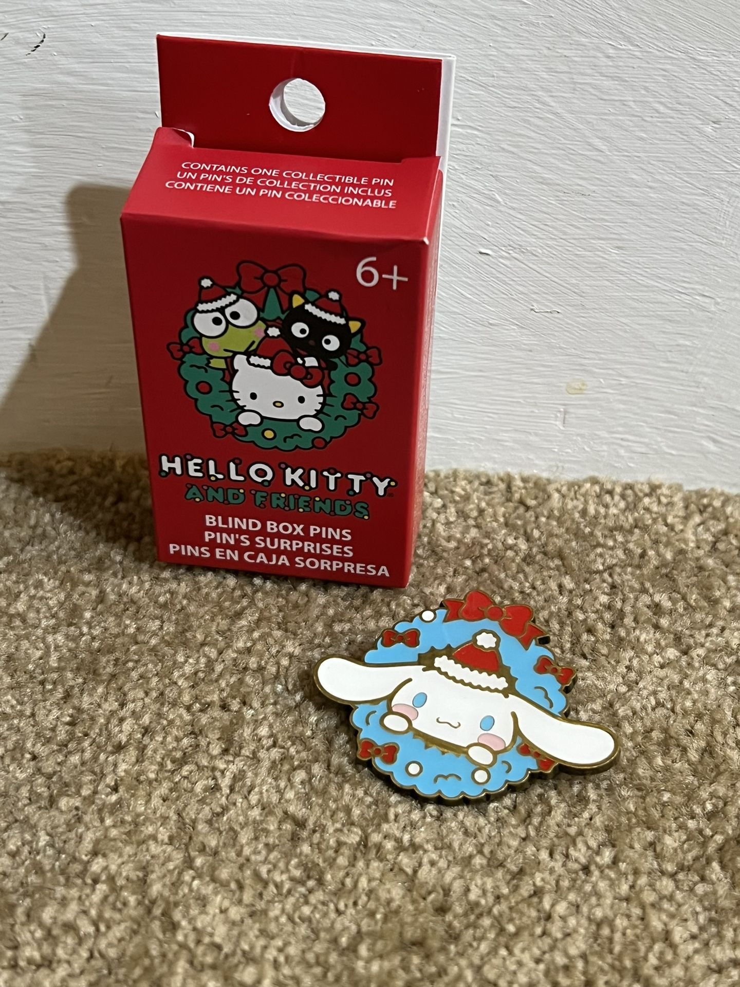 Sanrio Hello Kitty And Friends Wreath Blind Box Enamel Pin OPEN CINNAMOROLL