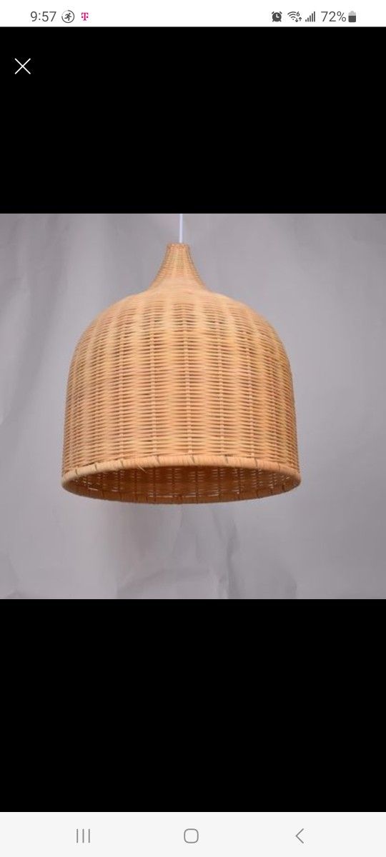 Urgent Sale! Arturesthome Rattan Pendant Light Handwoven Excellent Condition Offers Welcome!