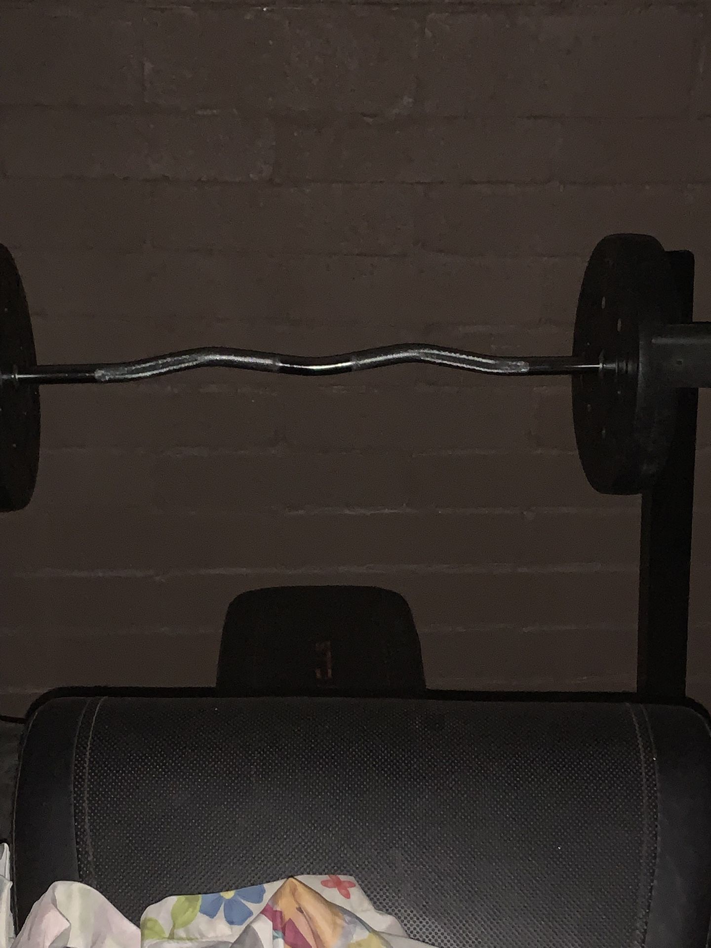 Weight Lifting Set Bench Exercise Home Gym