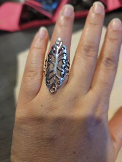 New Italy 925 Sterling Silver Ring Size #7