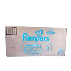 Pampers Swaddlers Baby Diapers Size 6, 108 Count
