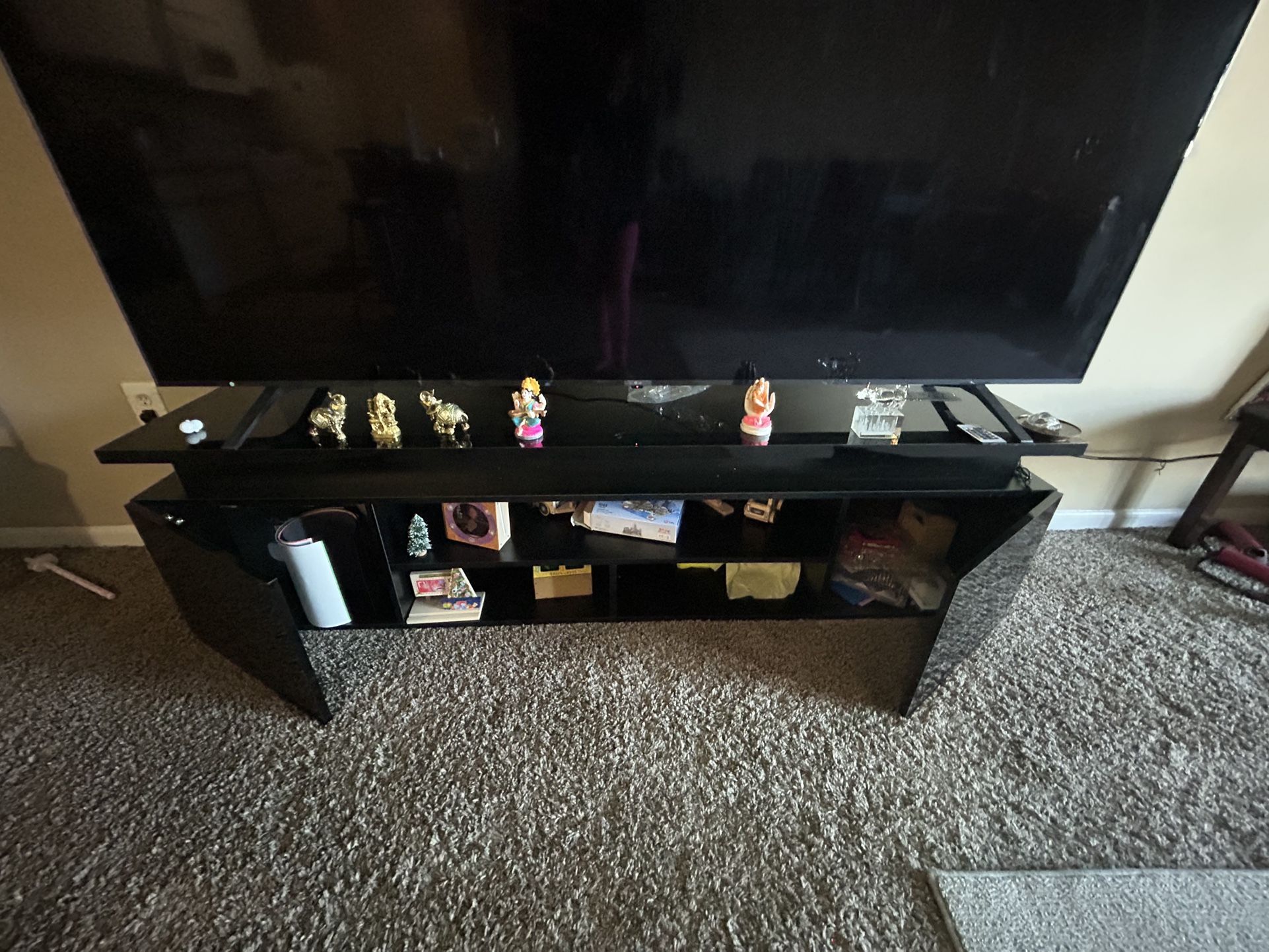 TV Stand With LED Lights And Socket
