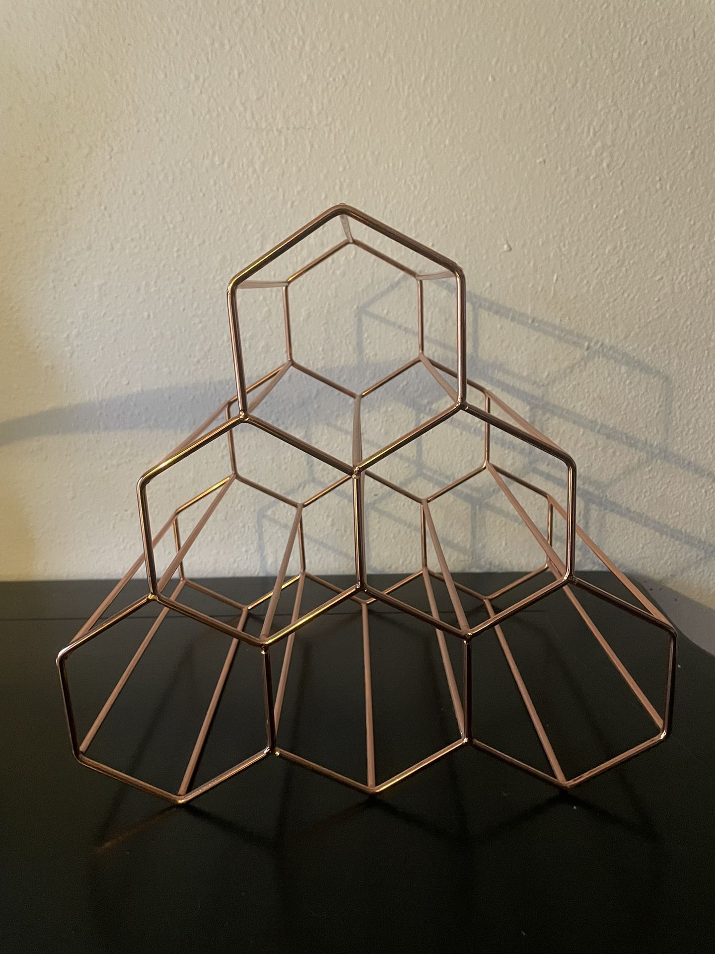 Rose Gold Wine Rack