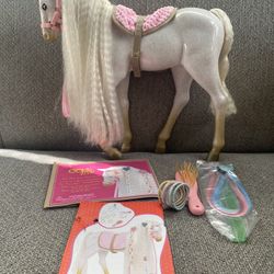 Our Generation 12” Hair Play Andalusian Horse- Fits 14” Dolls