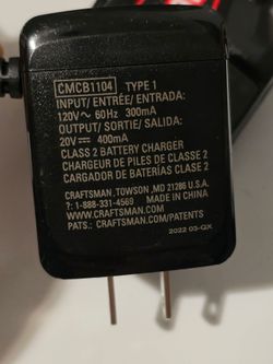 Craftsman Charger CMCB1104