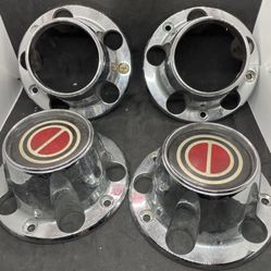 70s-90s Ford Truck Bronco 4X4 Wheel Rim Center Caps Steampunk OEM Set 4 ABS
