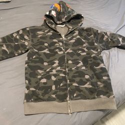 Bape Hoodie “Camo Shark”