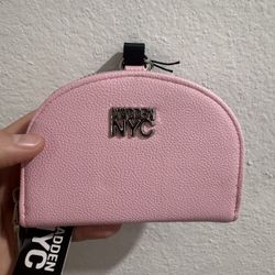 Madden NYC Half Moon Wallet (Pink) — Brand New