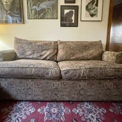Preloved Vintage Print Couch