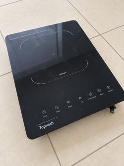 Topwish Portable Ceramic Cooktop - Estufa/Cocina Eléctrica de Cerámica Topwish
