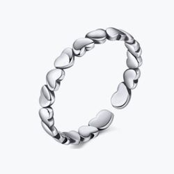 Heart Ring 925 stamped Sterling Silver