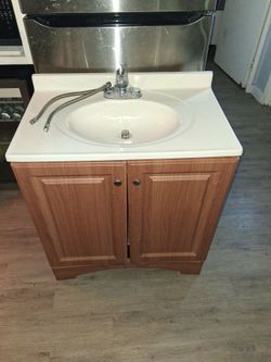 Bathroom Vanity with Sink and Faucet