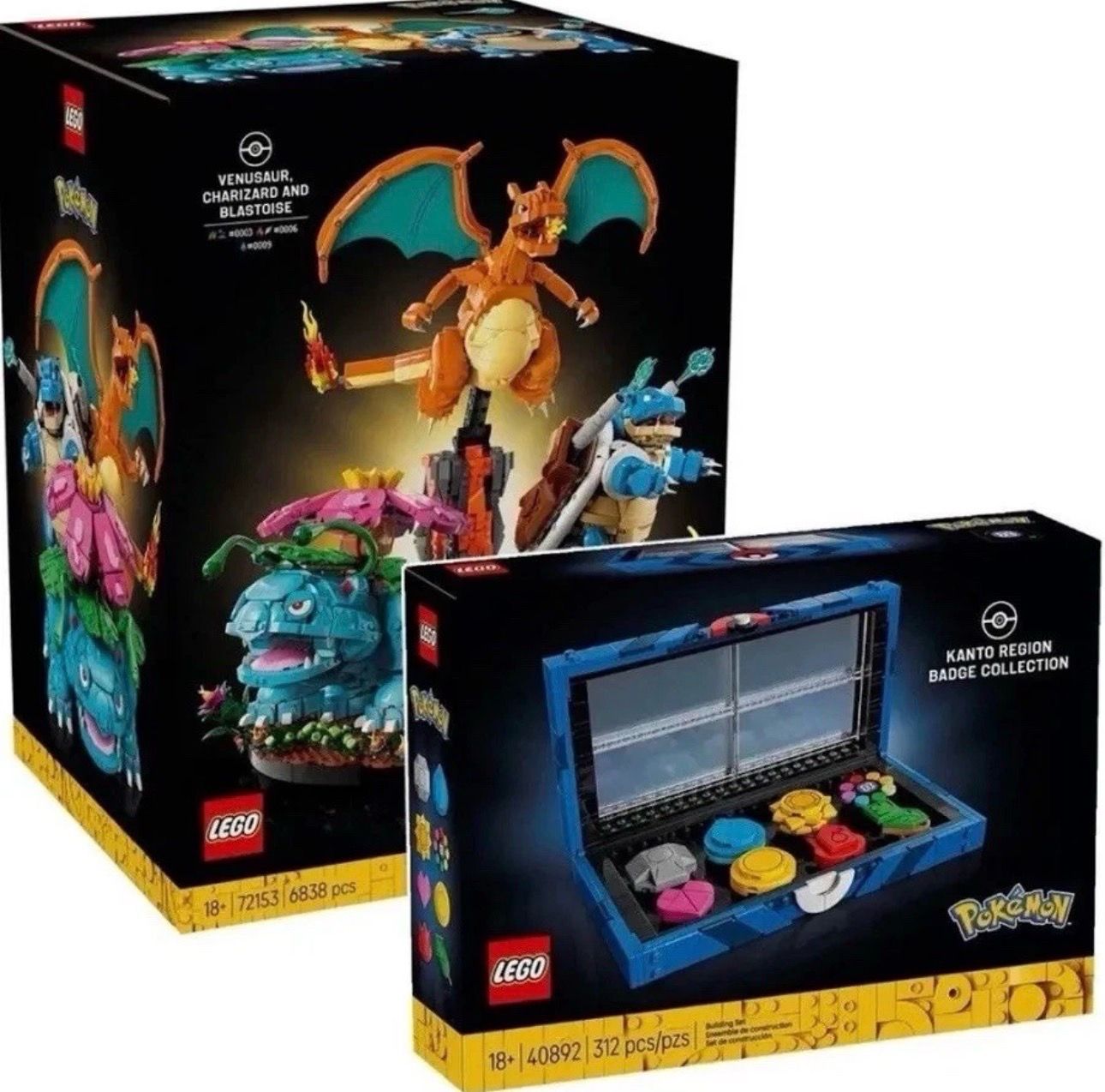 Lego Pokemon + Badge Set