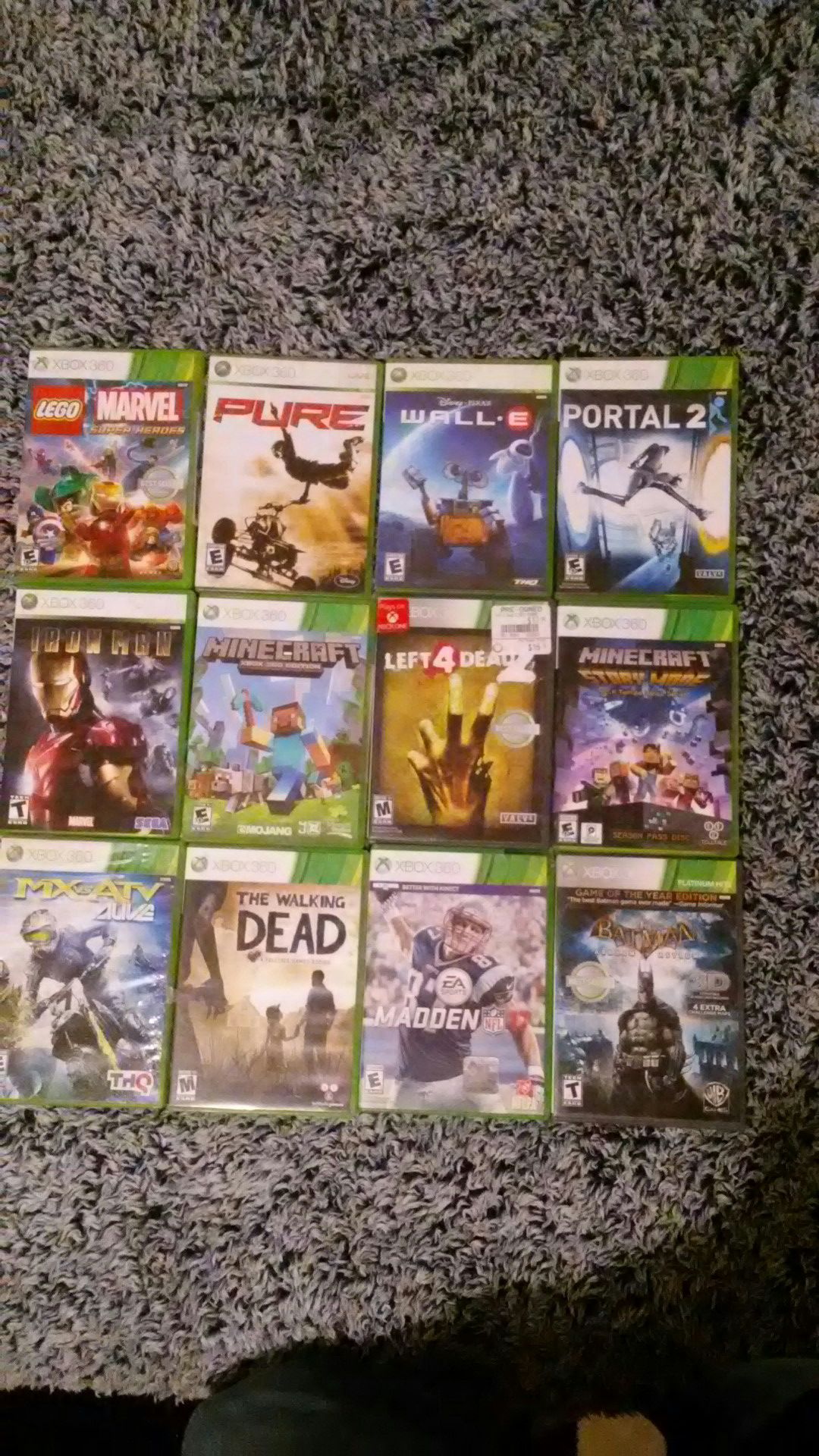 Assorted Xbox 360 Games Used (Negotiable) price for all