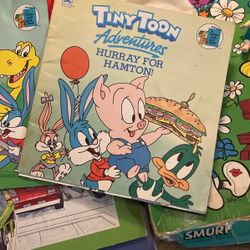 TINY TOON ADVENTURES Hurray for Hamton! 1990 Golden Book Paperback