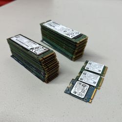 36x SSD Lot 256GB/512GB SATA & M.2 Mixed High Health