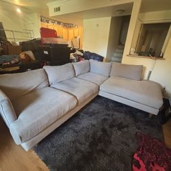 Living Spaces Deep Seat Sectional 