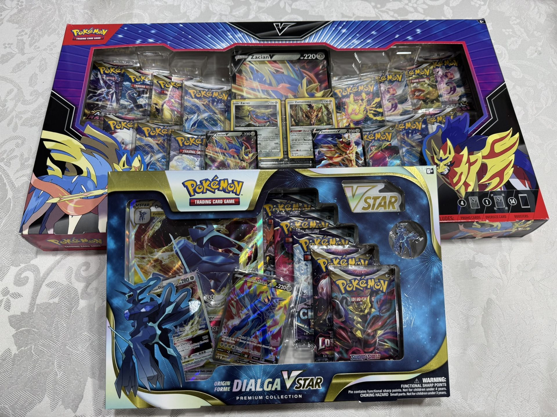 Legendary Warrior Premium Collection and Dialga VStar Collection (5pack)