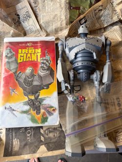 The Iron Giant VHS and Action Figure Set