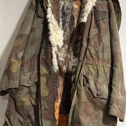 Ww2 German Italian Fur Lined Winter Parka