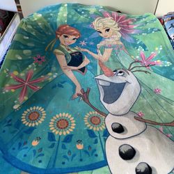 Frozen - Elsa Anna Olaf, Plush Disney Blanket 