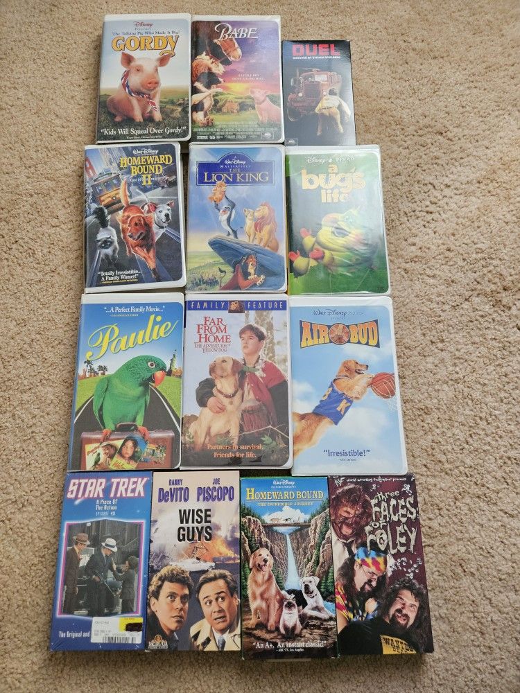 Various VHS Tapes