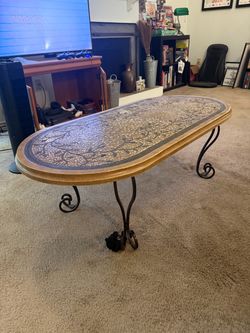 Mosaic Wooden Table