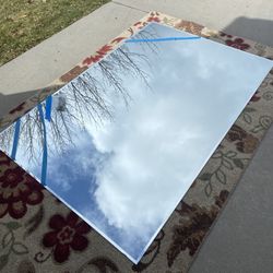 Beveled Mirror: 6ft x 4ft (72in x 48in) 