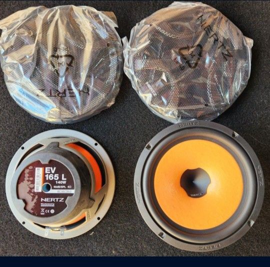 Hertz Energy EV165L 6.5" 140W Midbass Speakers 4 Ohm (Pair)